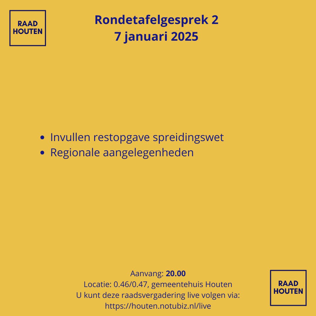 Vanavond zijn er twee rondetafelgesprekken. Let op: de rondetafelgesprekken zijn van locatie gewijzigd.