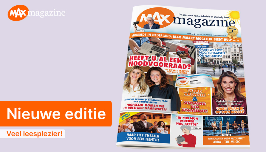 Een nieuw MAX Magazine boordevol artikelen en programma-informatie. Met deze week o.a.:

⚽ Een interview met Studio Sport-presentatrices Eline en Ghislaine.
⛸️ Gaan we ooit nog schaatsen op natuurijs?
🎫 Neem een abonnement en ontvang een staatslot.

Veel leesplezier!