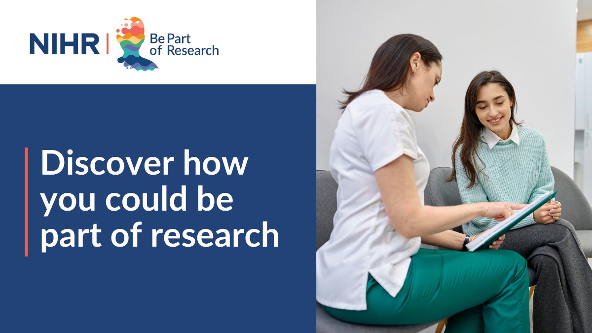 🌟 Health and care research can only improve and save lives with the help of people like you.

Find a study you could take part in or register for our service by visiting Be Part of Research today 👉 bepartofresearch.nihr.ac.uk