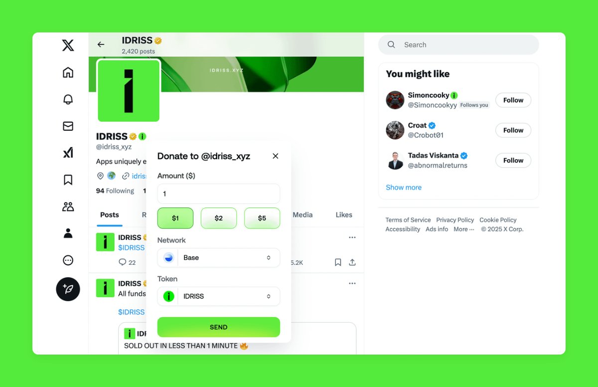 Just the beginning of $IDRISS utility 💪