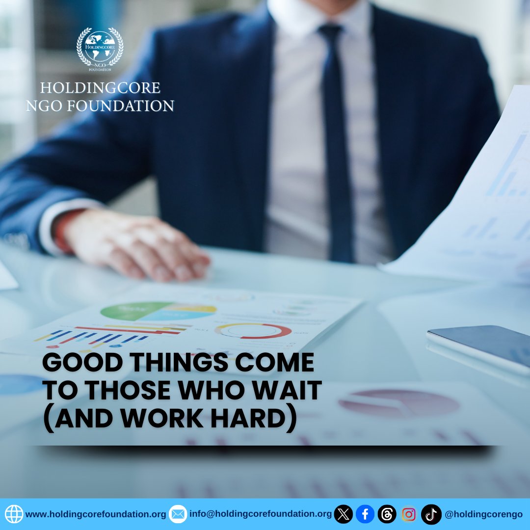 Holdingcorengo's tweet photo. It's a powerful combination: patience and hard work. Don't just sit back and wait; actively pursue your goals with dedication and persistence. The rewards will be worth it.
#HoldingcoreEMPFoundation #HardWorkPaysOff #GoodThingsCome #WorkHard #WaitForIt #Dedication #Persistence #Goals #HustleHard