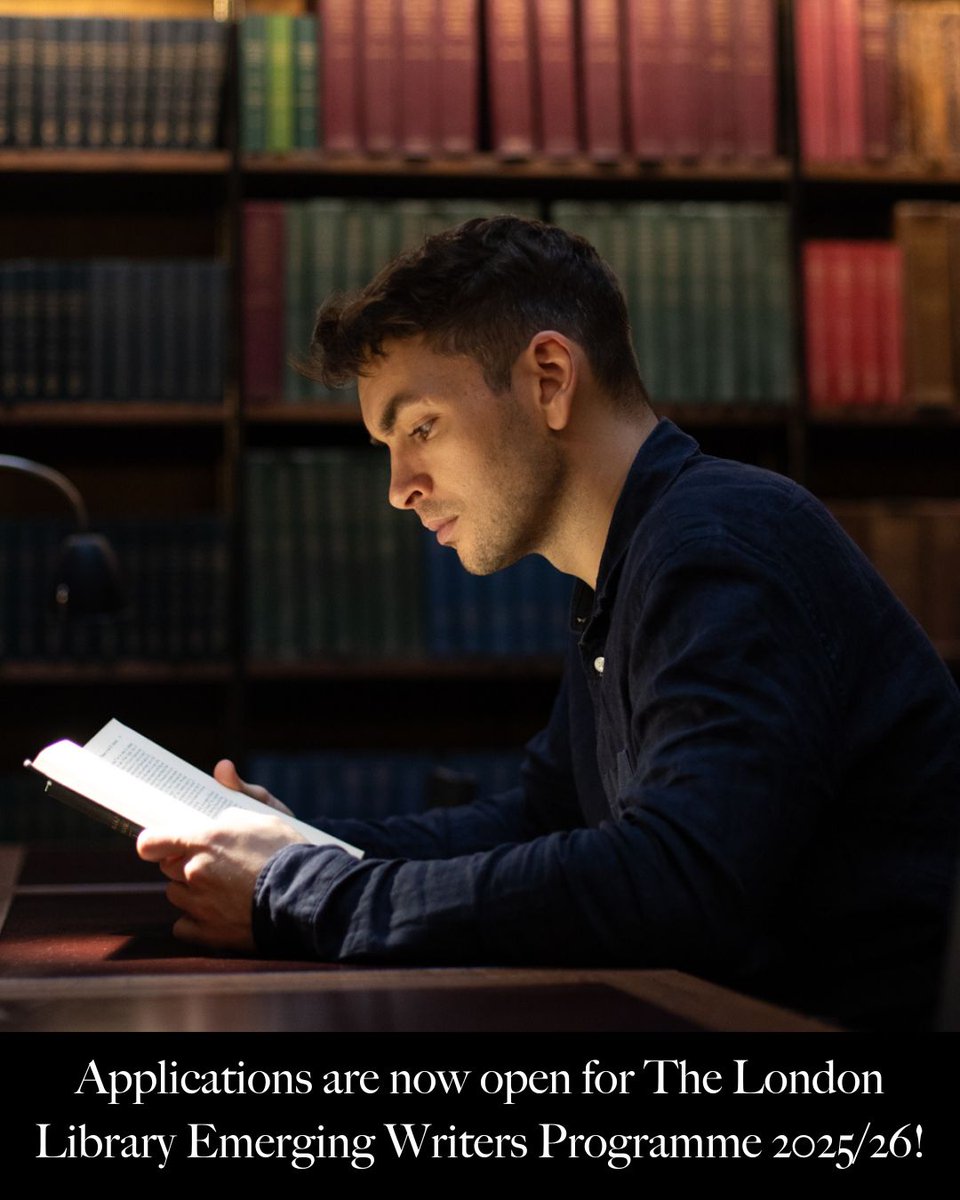 Applications are now open for The London Library Emerging Writers Programme 2025/26!

Applications are free and close at 11am, Wednesday 26 February 2025.

📖 Find full details, guidelines, and FAQs here: londonlibrary.co.uk/about-us/ll-em…