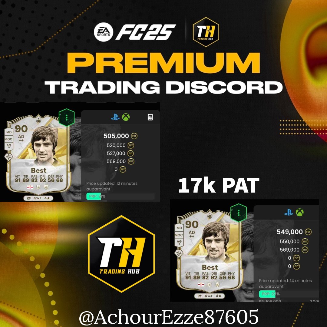 EAFCTradingHub (@gavlar_fut) on Twitter photo ๐จ๐๐ซ๐๐๐ข๐ง๐ ๐๐ฎ๐ ๐๐ซ๐๐ฆ๐ข๐ฎ๐ฆ
๐ฅOur premium traders doing their thing ๐ช
<a href="/AchourEzze87605/">Ezzou | Fut Trader</a>
<a href="/OliseFUT/">Olise FUT๐ด</a>
๐Join today for as little as ยฃ3.99/โฌ4.80/$5 per month.
Hit the link to join us todayโฌ๏ธ
upgrade.chat/eafc-trading-hโฆ
Credits @Frosty_GFX_ for the GFX ๐ฅ ๐จ๐๐ซ๐๐๐ข๐ง๐ ๐๐ฎ๐ ๐๐ซ๐๐ฆ๐ข๐ฎ๐ฆ
๐ฅOur premium traders doing their thing ๐ช
<a href="/AchourEzze87605/">Ezzou | Fut Trader</a>
<a href="/OliseFUT/">Olise FUT๐ด</a>
๐Join today for as little as ยฃ3.99/โฌ4.80/$5 per month.
Hit the link to join us todayโฌ๏ธ
upgrade.chat/eafc-trading-hโฆ
Credits @Frosty_GFX_ for the GFX ๐ฅ