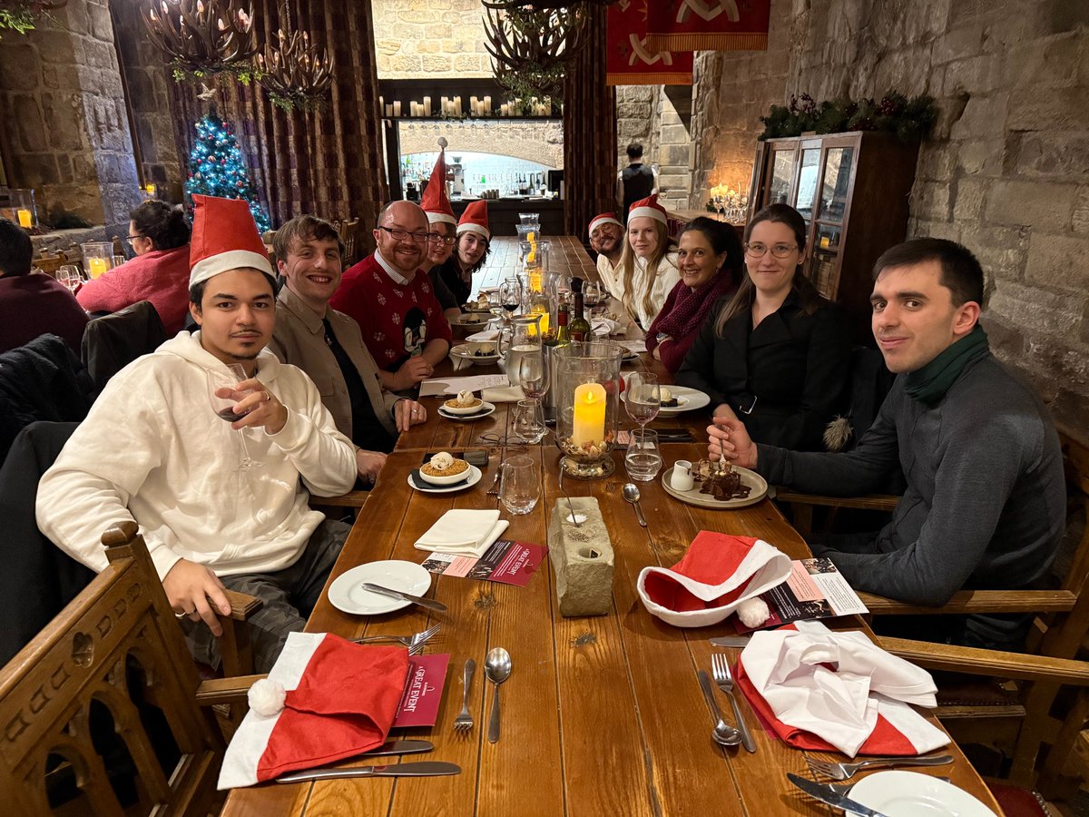 Great to welcome the Third Cohort of <a href="/STFC_Matters/">Science and Technology Facilities Council</a>  NUdata CDT PhD students in September 2024. They had a strong first semester and then we had xmas dinner <a href="/BlackfriarsRest/">Blackfriars Restaurant</a>. Everyone now relaxed and rested and looking forward to 2025!
