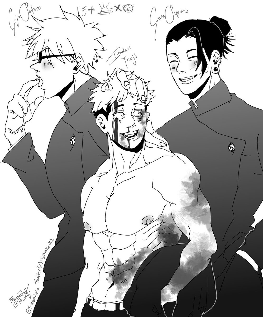 DrakonK2's tweet photo. AU; Senpai x Kohai✨

Gojo + Geto x Yuuji

#goyuuge #goyuu #五悠 #geita #��虎 https://t.co/RVRGoZ3F67