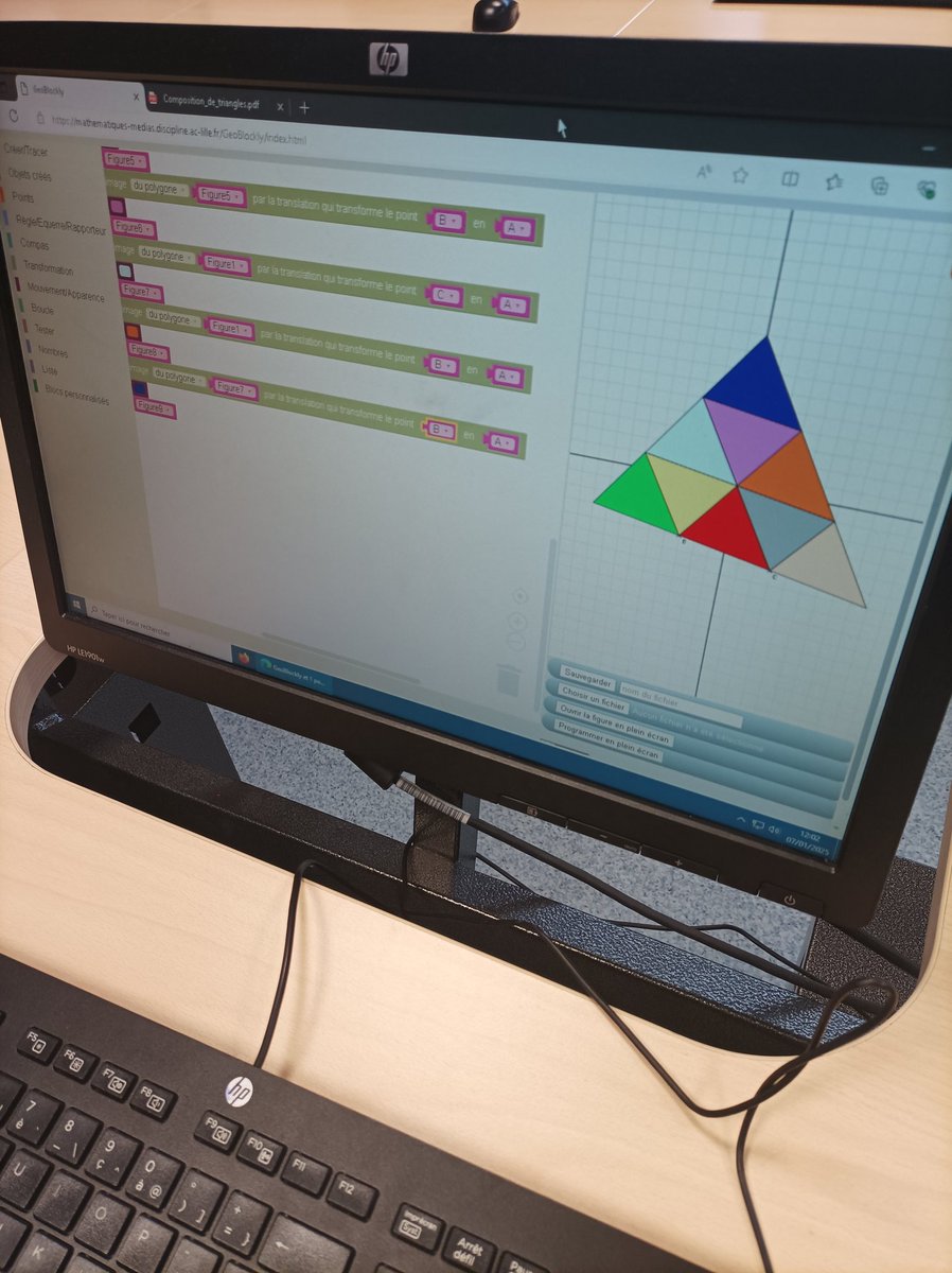 Révision des transformations avec les 3e.