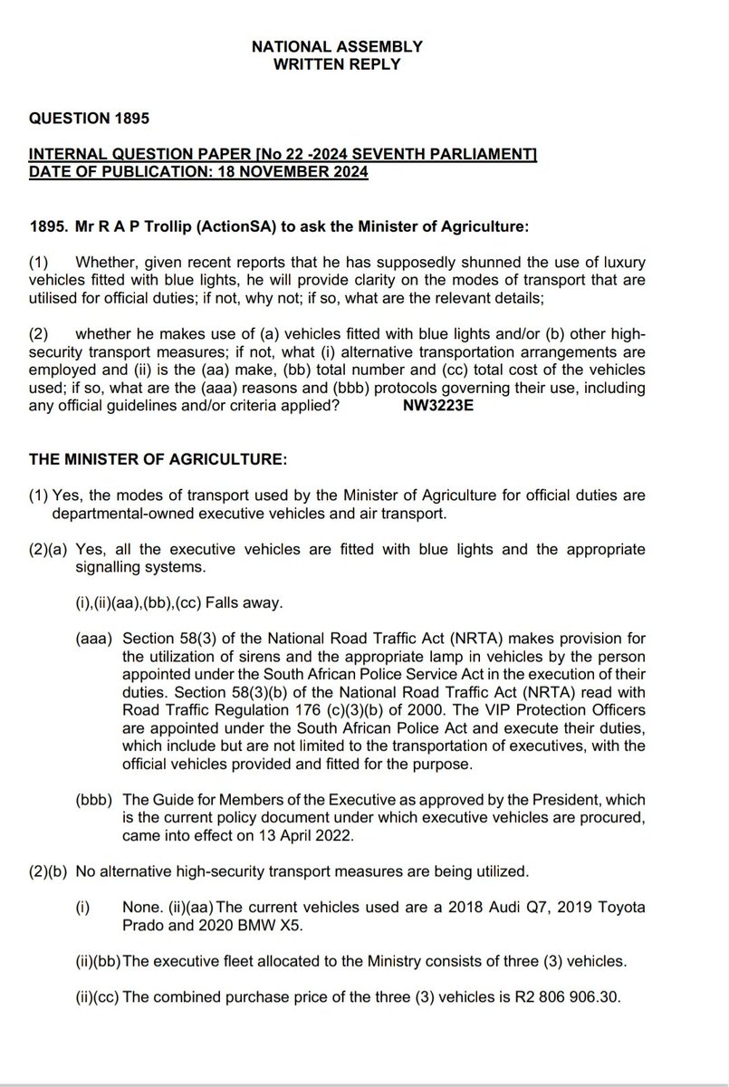 D_Naeser's tweet image. @jsteenhuisen EXPOSED

After PR videos claiming he shuns blue lights here is the truth: he uses luxury SUVs and Blue lights like all DA ministers 🚨🚔

@Our_DA and @helenzille pretend to be better but are learning nicely from ANC comrades!