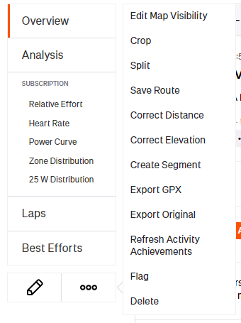 ddddaveede's tweet photo. @saddleblaze @JeMonteSeul @Strava @Garmin @StravaSupport @GarminUK My menu is like the following pic (I'm on a premium account) https://t.co/lN3BMW2hwH