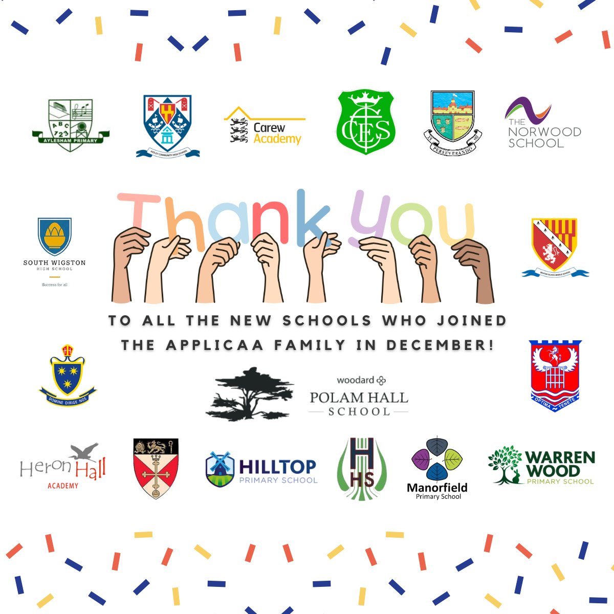 🎉 Happy New Year 2025! 🎉 Welcome to the 19 new schools joining the Applicaa Family! We're excited to help you streamline admissions, save time, &amp; enhance communication. 🚀 hubs.ly/Q031n_X10 #EdTech #SchoolAdmissions #ApplicaaFamily #UKEdTech #NewYearNewTech