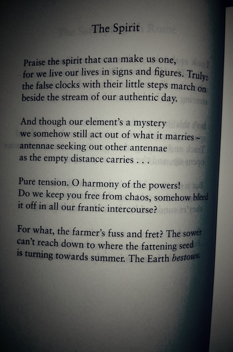 ’The Spirit’, Sonnet 12
in Don Paterson’s Orpheus, A Version of Rilke. That first stanza ...
