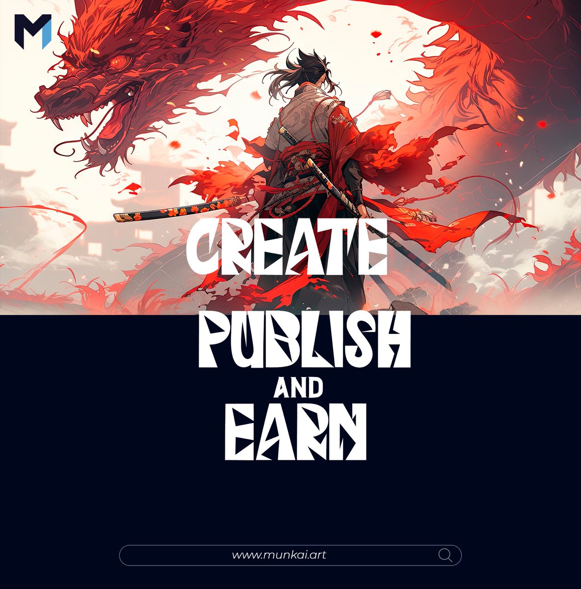 munkaiArt's tweet photo. Artists and creators can upload and publish their work on Munkai, earning revenue every time readers pay to access and enjoy their content. #Munkai #CreatorsOfMunkai #monetizeyourcreativity #publishandearn #supportcreativity https://t.co/AkOxU72sg7