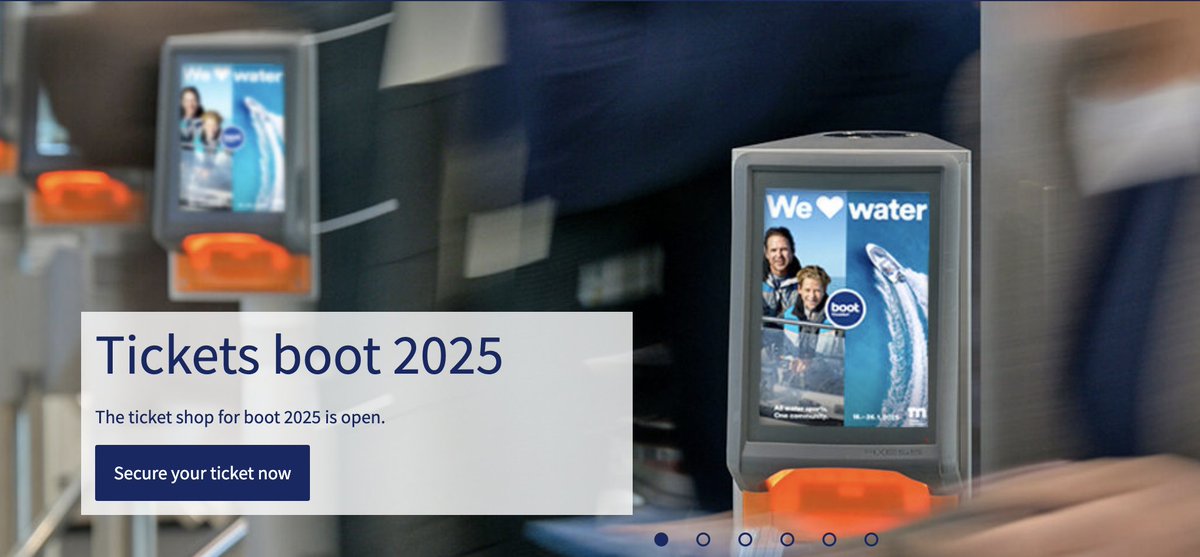 ¡Cuenta atras para la boot Düsseldorf 2025! La feria de yates y deportes acuáticos más grande del mundo y la mayor plataforma B2B para el sector marítimo está a punto de despegar: 18-26.01.2025 messedusseldorf.es/boot/

#bootdusseldorf #boot2025 #deportesnauticos #yatesdelujo