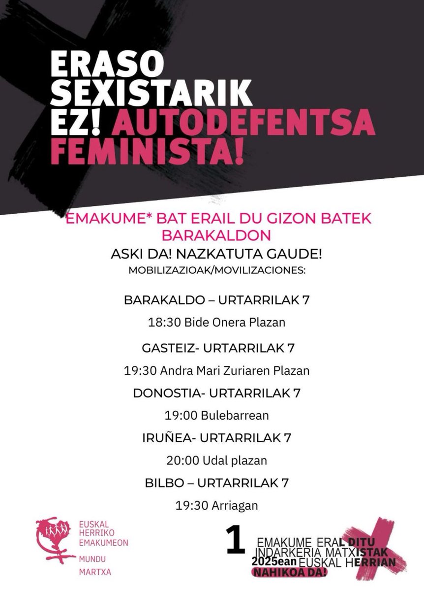 Gaur kaleak hartuko ditugu berriro, aski da!