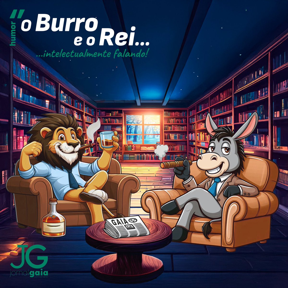 O BURRO E O REI…
…intelectualmente falando!

A rubrica de humor do JORNAL GAIA semanário 

#oburroeorei