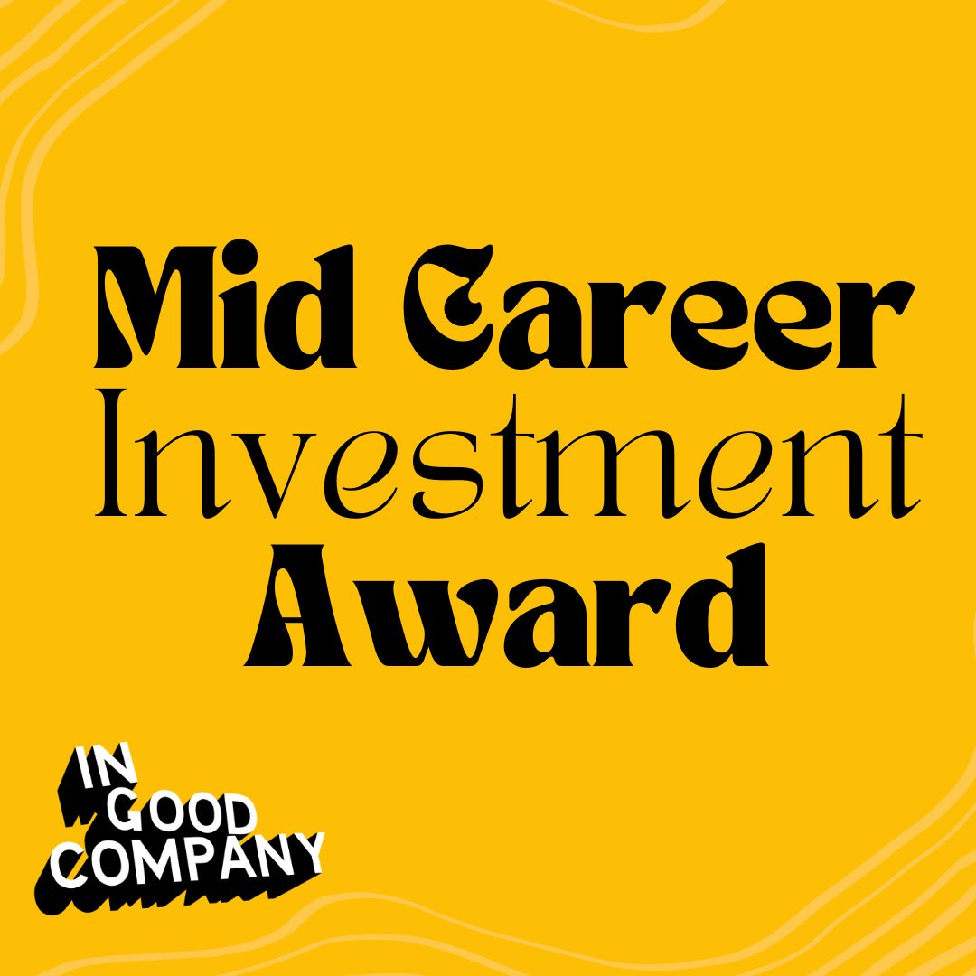 Want to know more about our paid Mid Career Investment Award? Join us today at 12.00 for a Zoom Q&amp;A 

linktr.ee/ing00dcompany