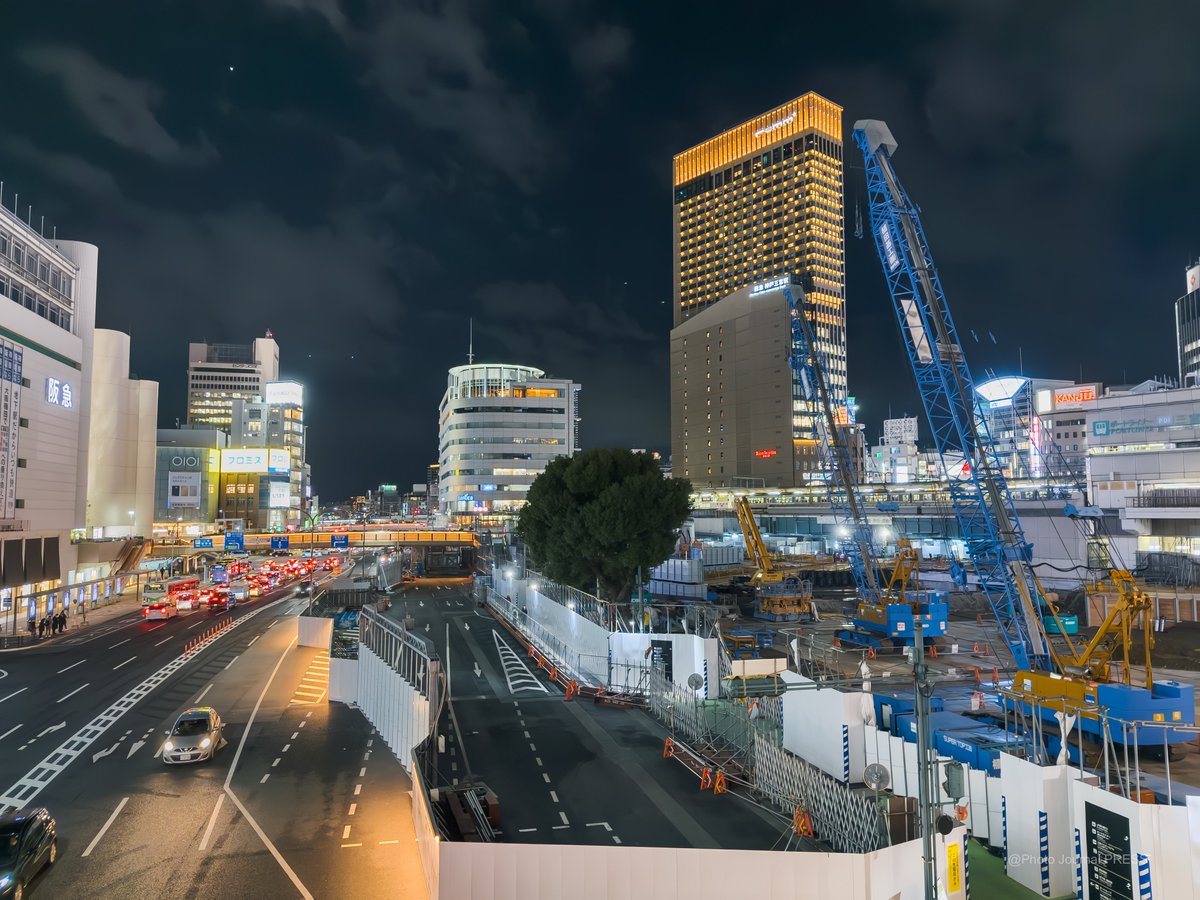 yuu_u001's tweet image. 今日も神戸の風景🤳
JR三ノ宮駅前再開発🏗️