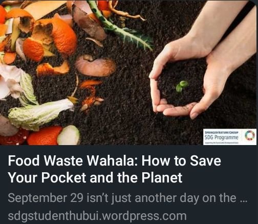 HubUnibadan's tweet photo. https://t.co/jtWp1hxTed

Get involved, make a change, and share your expertise😎

#FoodWasteAwareness #SustainableLiving #WahalaFreeTips https://t.co/Fuw9mO0qI6