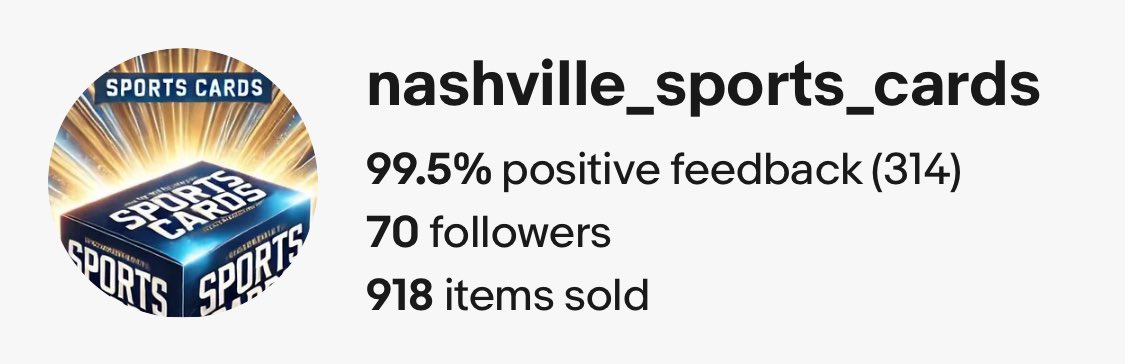 LukeTheDuke4009's tweet photo. #THFpro #GetToStackin #OnlyCard #NashvilleSportsCards #Topps #PSA #NBA #NFL #MLB #NHL #Phillies #Eagles #Titans #JaMorant #PaulSkenes #Fleer #UpperDeck ##MLBcards #Vintage #VintageCards #baseball #basketball #Tennesse #TN #Gem #Mint #Slab
Linkπbelowβ¬οΈ
https://t.co/hUpIhKNQpo https://t.co/yrJo3B1Sb0