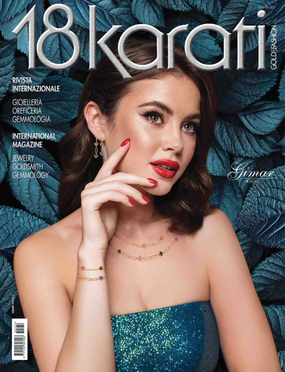 18Karati's tweet photo. Buon inizio anno con il nuovo numero di 18 Karati Gold&amp;Fashion! Cover: l'azienda #GIMAR (Arezzo) presenta eleganti e delicate parure composte da collane, bracciali e orecchini, in maglie d’oro 18 kt impreziosite da pietre dure multicolori.
_
#18karati #gioielli #gioielleria https://t.co/Fte3z4K7hL