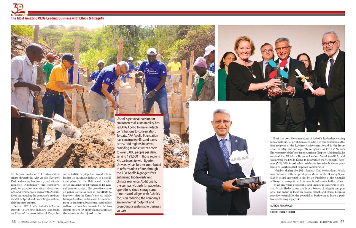 Congrats to our Group CEO, Ashok Shah, ranked #13 among Top 25 Most Amazing CEOs for ethical leadership! 🌟 Under his guidance, APA Apollo Group leads with purpose—sustainability, innovation, and inclusivity at the forefront. #APAInsuringHappiness