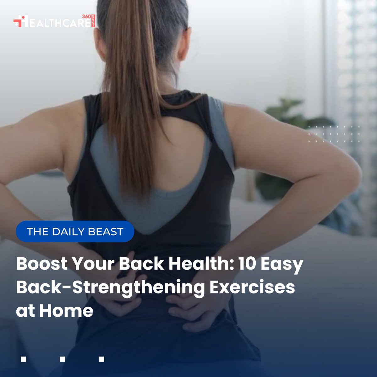 Healthcare360M's tweet image. Strengthen your back and say goodbye to pain! Discover 10 easy back-strengthening exercises you can do at home. All you need is a yoga mat and a little motivation! Your back will thank you!

Read more: healthcare360magazine.com/back-strengthe…

#BackHealth #StrengtheningExercises