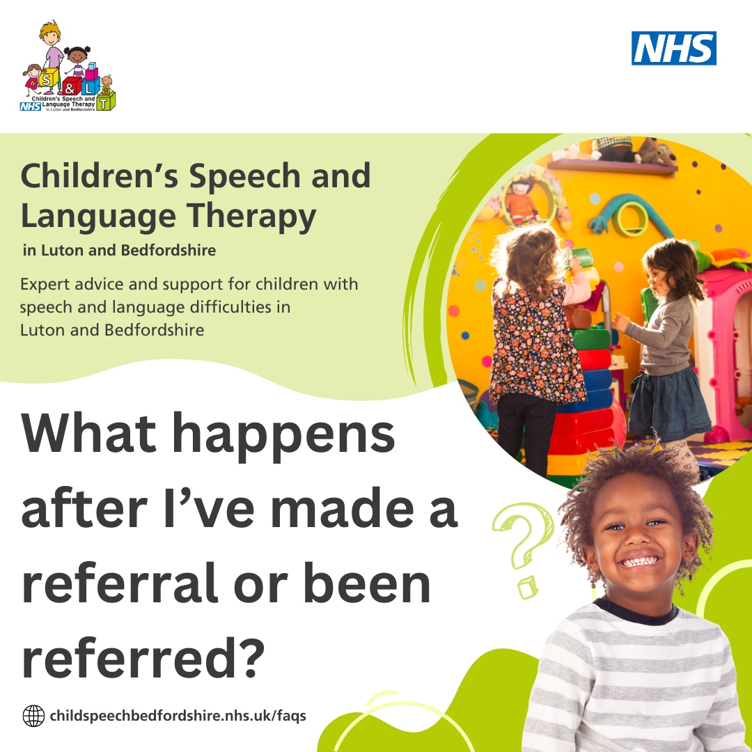 Wondering what the next steps are after being referred to our Speech &amp; Language Therapy service? Our FAQs page has the answer👉 bit.ly/SLTFAQs
#SLT #speech