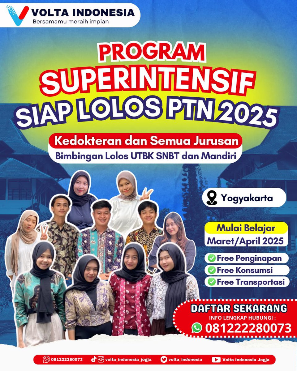 volta_indonesia's tweet photo. #yogyakarta #yogyakartaistimewa #yogyakartacity #yogyakarta24jam #yogyakartahits #jogja #jogja24jam #jogjaistimewa #jogjaviral #jogjahits #bimbeljogja #bimbeljogjaberkualitas #bimbeljogjamurah #bimbelyogya #bimbelyogyakarta #bimbelmurah #bimbelmurahjogja #lesjogja #lesmurahjogja https://t.co/ogltvMoEH5
