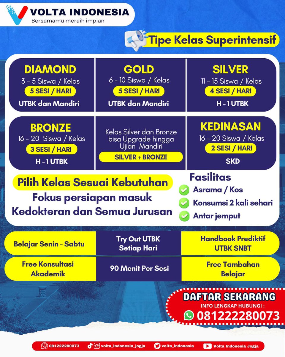 volta_indonesia's tweet photo. #yogyakarta #yogyakartaistimewa #yogyakartacity #yogyakarta24jam #yogyakartahits #jogja #jogja24jam #jogjaistimewa #jogjaviral #jogjahits #bimbeljogja #bimbeljogjaberkualitas #bimbeljogjamurah #bimbelyogya #bimbelyogyakarta #bimbelmurah #bimbelmurahjogja #lesjogja #lesmurahjogja https://t.co/ogltvMoEH5