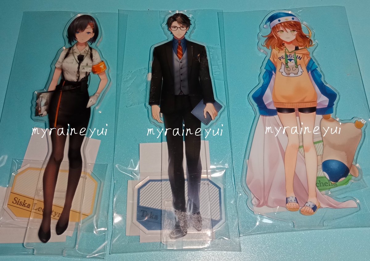 myraineyui's tweet photo. [Likes &amp; RTs are appreciated ✨]

Wts standee Ptk, Michon, dan Teteh. 160k/each sudah sama packing-nya, bisa nego dikit.

Belum pernah aku buka sama sekali. Dikirim manual.
Yang berminat boleh dm sini atau ke discord dengan usn yang sama.

Thank you 🙏🏻 https://t.co/RtSGDmEdMJ