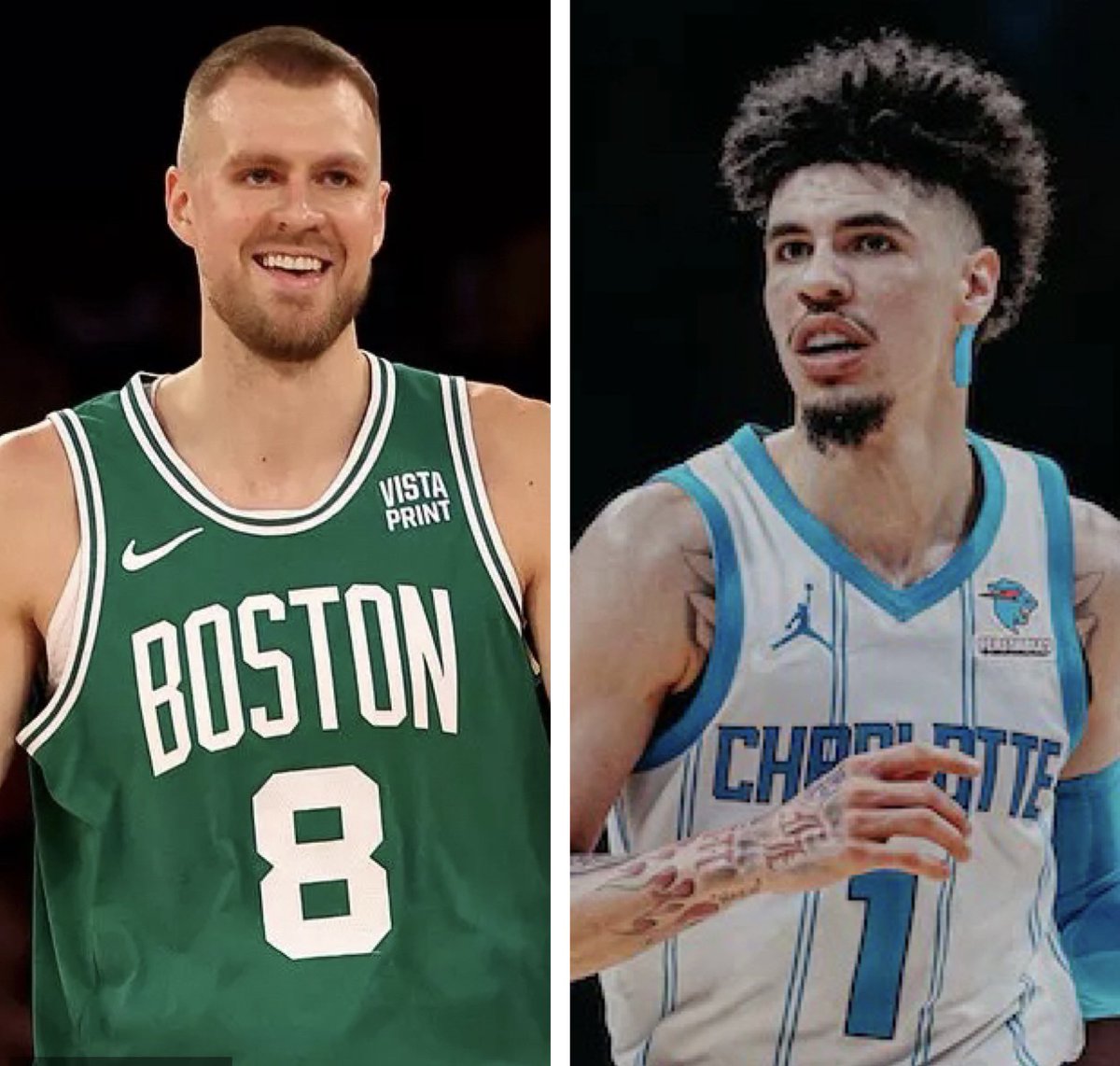 SmtAnalytics's tweet photo. 1/7 #NBA Card:
🏀Kristaps Porzingis OVER 5.5 Reb
🏀LaMelo Ball OVER 29.5 PR
More Picks Here⬇️
https://t.co/40ptPcvC0p
#GamblingTwitter #FreePlays #POTD #PrizePicks #sportsbettingpicks https://t.co/FbXxbrBIDE