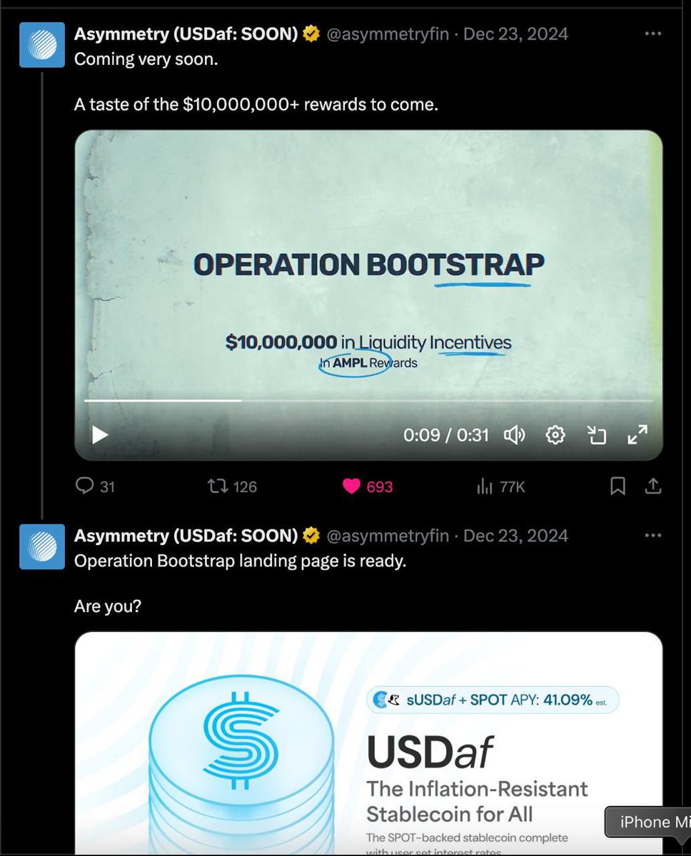 going4ward's tweet photo. $ASF 🤫 

Is next $ENA

29m  vs  3.7Bn 

$ENA was created for institutions whereas $ASF is created for everybody.

Building since 2023. Backed by Fidelity!🤯

$10,000,000 incentives for a TVL growth when $USDaf launches 🚀 

$1Bn mcap should be doable for $ASF when TVL rises. That’s 33x from current levels.

Learn more here: https://t.co/LvIcP4yDdC

CG: https://t.co/TbRkfrWrc5

—
$eth $mkr $crv $frax $usual $fxs $tribe