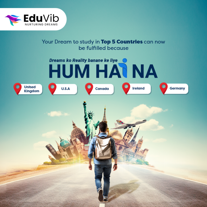 EduvibOfficial's tweet photo. Your dream of studying in the world’s top destinations is now within reach! Kyuki Dreams ko Reality banane ke liye Eduvib Hai Na
Get expert guidance, personalized services, and everything you need to make your dream education journey come true.

#TopStudyDestinations https://t.co/5YVWdlubke