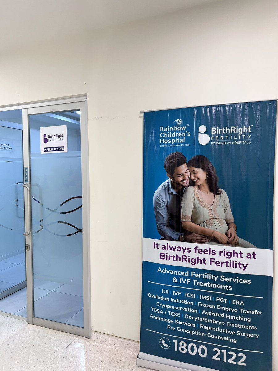 MadAboutStocks_'s tweet photo. A smart promoter is a GREAT CAPITAL ALLOCATOR.✅

Shot this picture today at Rainbow Hospitals, Financial District, Hyderabad.

Had taken my daughter for her 13th month vaccination, ended up doing scuttlebutt too 😅 #FMF30 

#Infertility 

Biased . No Recommendation 🙏 https://t.co/R1YJTBx51N