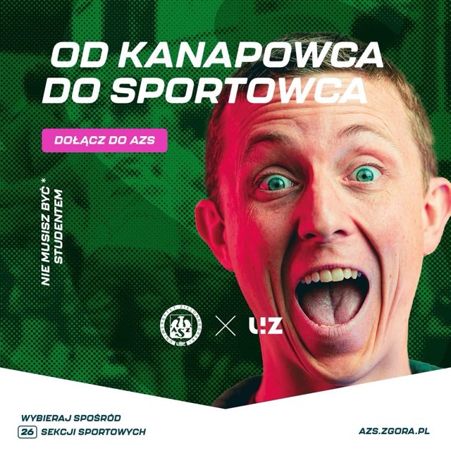 Ćwiczyć każdy może! 🤸

Nie musisz być zawodowcem ani mistrzem, aby dołączyć do AZS UZ! 

Możesz zacząć swoją sportową przygodę niezależnie od wieku czy poziomu sprawności fizycznej 💪

Do wyboru masz 26 różnorodnych sekcji sportowych 🎯

Więcej 👇
tiny.pl/fhk75bgh