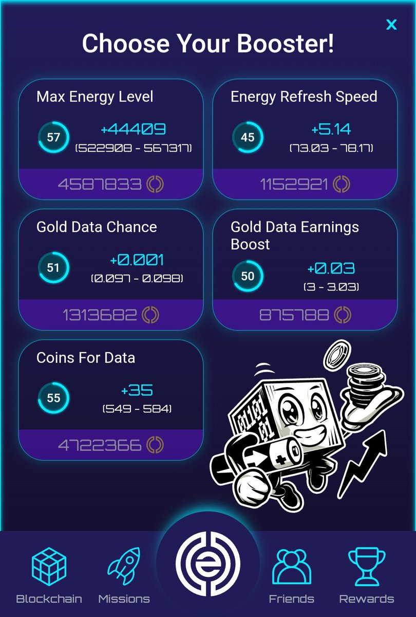 gEMPE_App's tweet photo. What's your top pick for a gEMPE booster? 💡💎

Smart choices mean faster earnings—stack up and get ready to cash in during the Empe Airdrop! 🤑 https://t.co/8c2RFHopaR