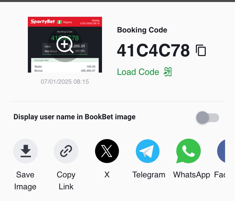50 of 50 ✅

41C4C78 - 26K Odds

Repost for others 
Tag your favorite punter for edit ✍️ 

Edits here👉 t.me/+OPe2u2ty9MxmO…

<a href="/LouieDi13/">B I G L O U I E 🫵🏾</a> <a href="/Mrbankstips/">MrBanks💰</a> <a href="/mrbayoa1/">Mr Bayo</a> <a href="/sportingking365/">Sporting King</a> <a href="/Ekitipikin/">Mayor Of Ekiti</a> <a href="/BETFUSE1/">BETFUSE</a> <a href="/bossolamilekan1/">Bossolamilekan</a> <a href="/_kennyblaze1391/">On God</a> <a href="/TheFtXMaestro/">TheBetInvestor ™ 🌎</a> <a href="/39billion/">39</a> <a href="/StatsbyJordan/">Big Jord.</a>
