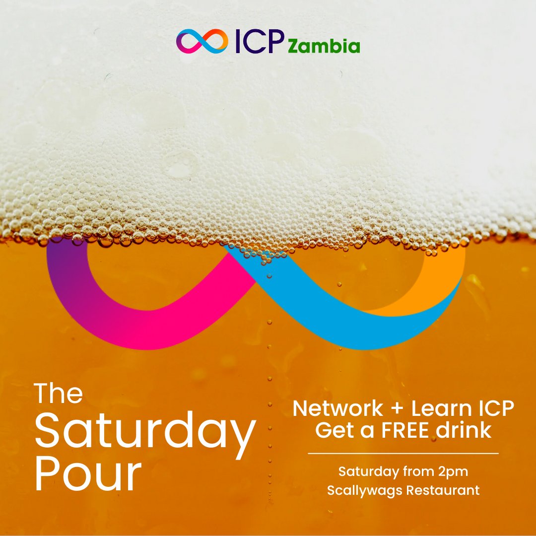 Join us this Saturday at Scallywags Restaurant for Saturday Pour! 

A free drink for all attendees
Learn about blockchain &amp; ICP
Network with like-minded people

Saturday, 11 January | From 2 PM
📍 Scallywags Restaurant

Don’t miss out. Register here: lu.ma/aphxlb5l