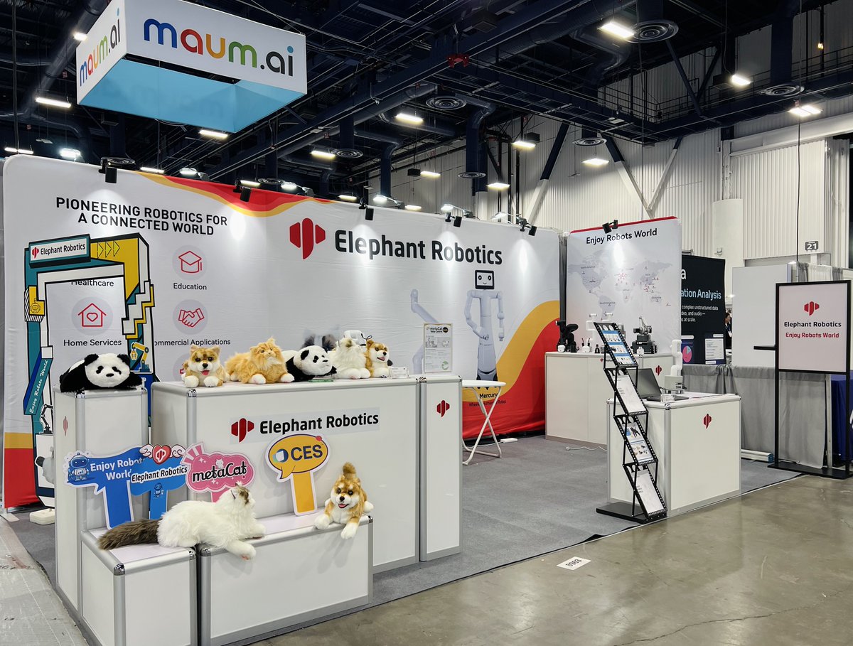 meta_Robotics's tweet photo. Right here waiting for you at #CES2025! 🐾 Come say hi to the #metaAnimal AI family. Booth 8963, North Hall, LVCC—don’t miss out on the cutest tech innovation! 👀✨
👉 https://t.co/9EZfLgiyHG
#Companions #Robotpet #AI #Tech #plushies #gift #toy #metaCat #metaDog #metaPanda https://t.co/LJRu7gd4WX