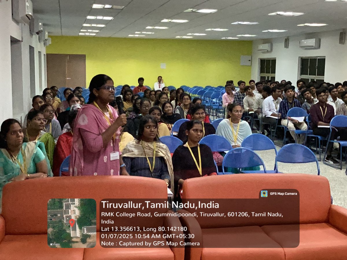 EceRmkec's tweet photo. *Stepping Stones-Program Orientation call by M/s. Cognizant @ R.M.K. Engineering College*
M/s. Cognizant conducted "Steppingstone: To Communication Excellence" program for the 2023-2027 batch ECE students @ R.M.K. Engineering College premises on 7th January 2025. https://t.co/G5jjmI0NfT