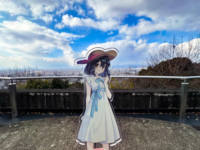 終わらない季節の真ん中で聖地巡礼してきました!!今度は花火大会の日に行きたい#みてだまゆ 