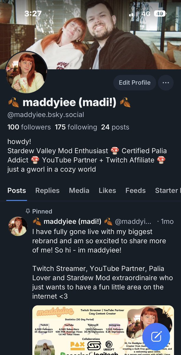Pretty much making the move to Bluesky for now or forever! Twitter just isn’t it for me/in general 😂😂 been holding off just for the CaitVi art 🫣🫣
