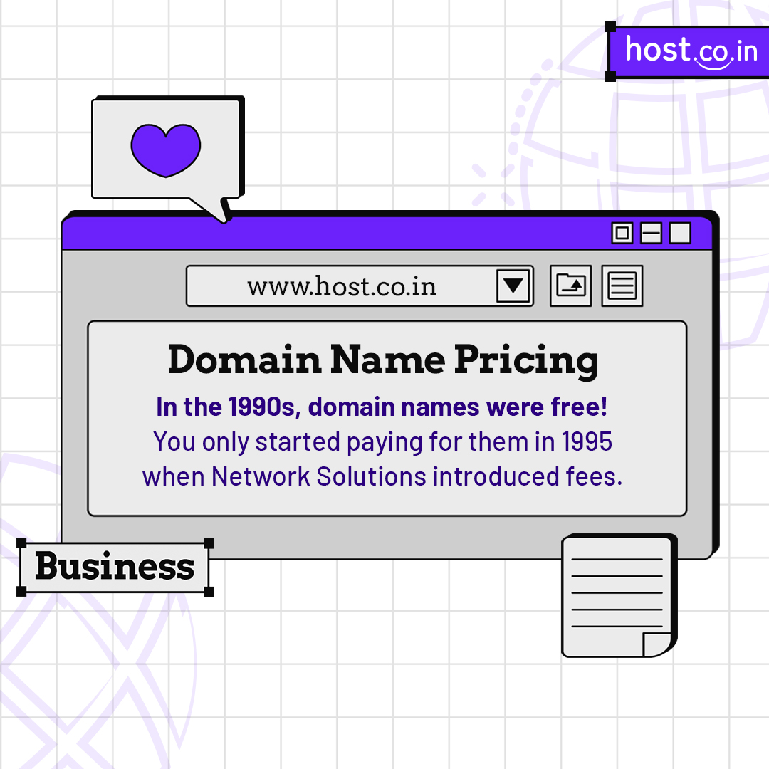 HostIndia's tweet image. Imagine owning a free domain in the 90s! While times have changed, Host.co.in ensures domain pricing stays accessible and affordable. Start your online journey today! 🌟🌐 #WebHostingIndia #hostcoin