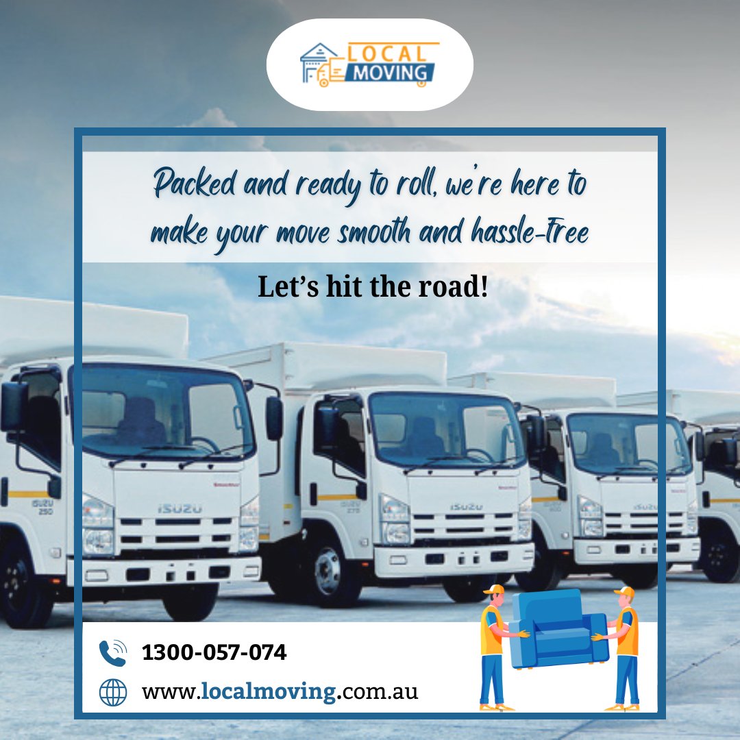 localmovingau's tweet image. Boxes packed, wheels ready, &amp;amp; smiles all around!
✨Let us take the stress out of your move. 
Your smooth journey starts here!💼
📞1300 057 074 
🌐localmoving.com.au
#MovingCompany #Removalists #LocalMovingExperts #PackingPro #localmoving #localmovingau #melbourne  #australia