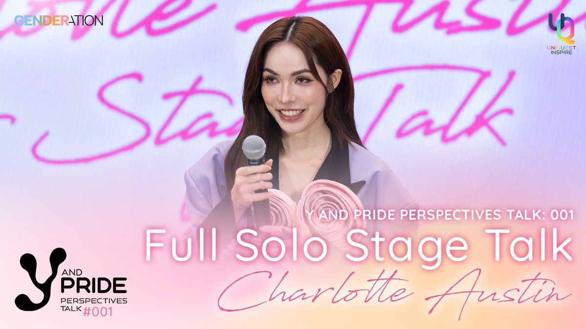 Full Solo Stage Talk #YandPridePerspectivesTalk #yandpridewithcharlotte  with Eng Subtitles’ available now here
>> youtu.be/KWTftfyo1Ag?si…

มาดู Full Solo Stage Talk ของ #ชาล็อตออสติน  กันอีกรอบ และอีกหลายๆ รอบกันค่ะ :) 

<a href="/itscharlotty/">Charlotte Austin</a> 
#CharlotteAustin