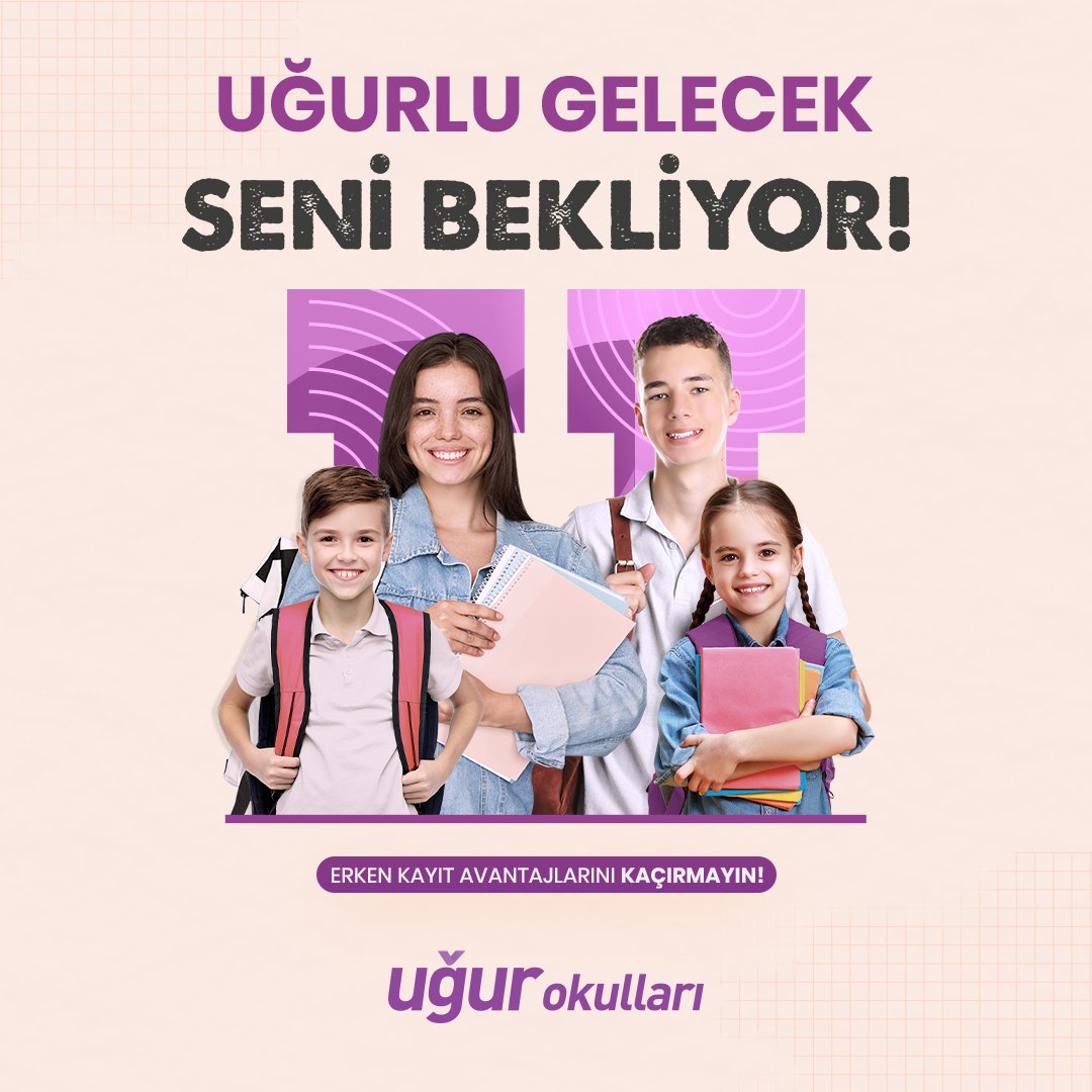 Uğur’lu bir geleceğe adım atın! Anaokulundan lise son sınıfa kadar kesintisiz ve uluslararası standartlarda eğitimle, çocuğunuzun başarı dolu yarınlarını Uğur’la inşa edin.

Erken kayıt fırsatlarını kaçırmayın!📷

#UğurluOlmak