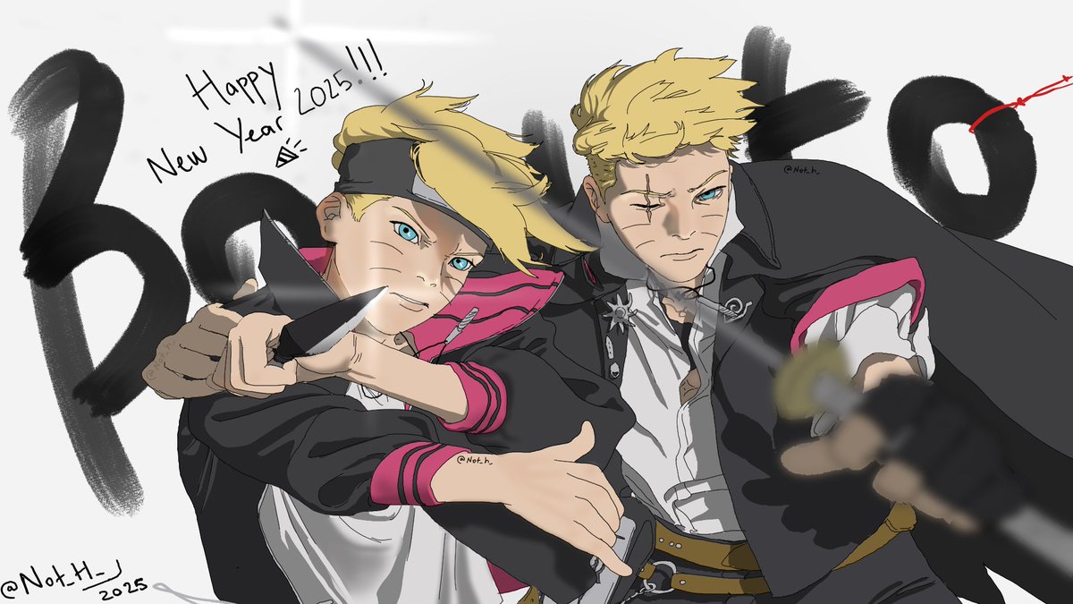 Not_H_'s tweet image. Happy New Year 2025!
(Yes I’m still here lol)
#BorutoTwoBlueVortex #BORUTO