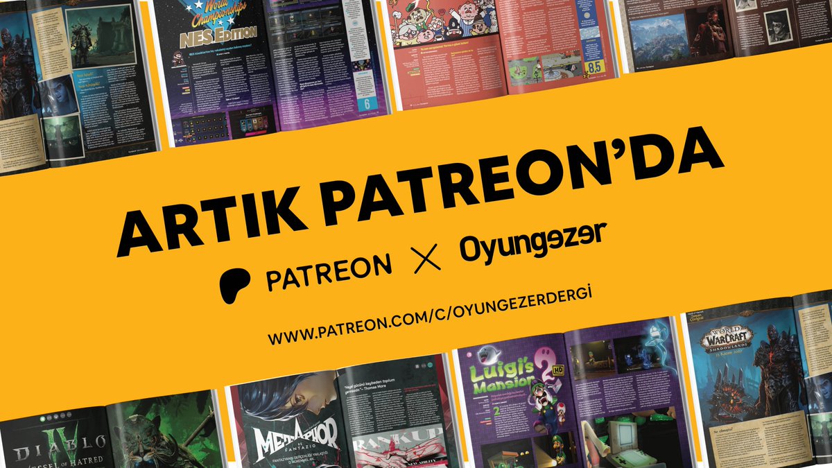 Oyungezer artık Patreon'da! 🥳