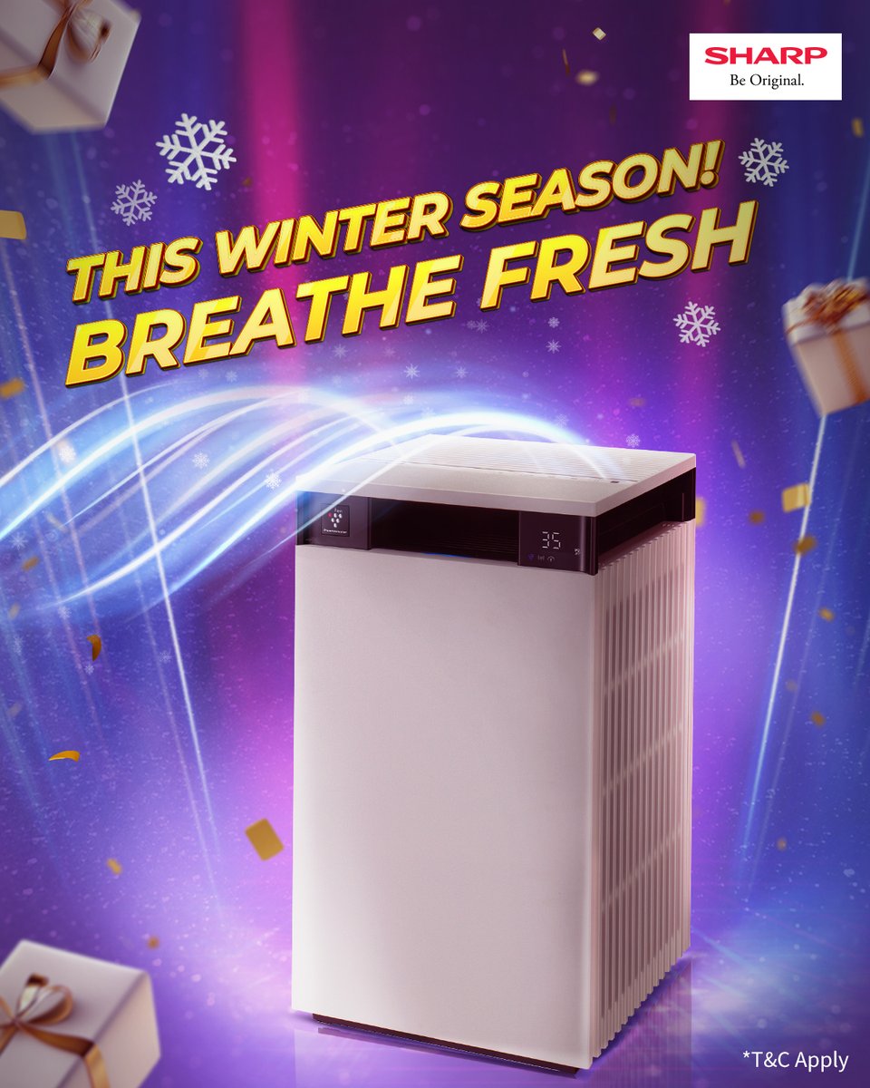 sharp_india_'s tweet photo. Breathe fresh this winter with Sharp Air Purifiers. Stay cozy and healthy!
#SharpIndia #ItsWonderfulitsWinterful #NewYearNewYou #ContestAlert #SharpContest https://t.co/XNS8LZtn1g