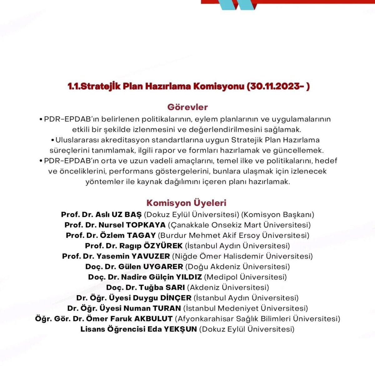 PDR_EPDAB (@pdr_epdab) on Twitter photo PDR-EPDAB 2025-2029 Stratejik Planı Yayınlandı. ✨✨✨ Kıymetli hocalarımıza emekleri için çok teşekkür ederiz. @asliuzbas <a href="/nrsltpky/">Nursel Topkaya</a> @yaseminyavuzer1907 <a href="/ozlemmutlutagay/">ozlemmutlutagay</a> <a href="/tugbassari/">Tuğba Sarı</a> @gulenuygarer <a href="/drduygudincer/">Duygu Dincer</a> <a href="/ragipozyurek/">Ragıp Özyürek</a> PDR-EPDAB 2025-2029 Stratejik Planı Yayınlandı. ✨✨✨ Kıymetli hocalarımıza emekleri için çok teşekkür ederiz. @asliuzbas <a href="/nrsltpky/">Nursel Topkaya</a> @yaseminyavuzer1907 <a href="/ozlemmutlutagay/">ozlemmutlutagay</a> <a href="/tugbassari/">Tuğba Sarı</a> @gulenuygarer <a href="/drduygudincer/">Duygu Dincer</a> <a href="/ragipozyurek/">Ragıp Özyürek</a>