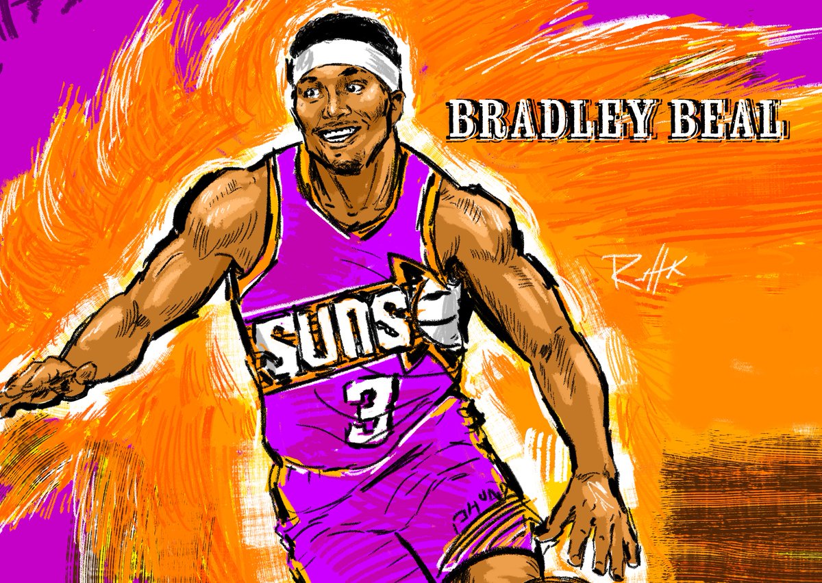 Redhawk_Way's tweet image. Incredible performance.🔥🌵@RealDealBeal23
@Suns 🎨Painted this for the Real Deal. 😎#SunsUp